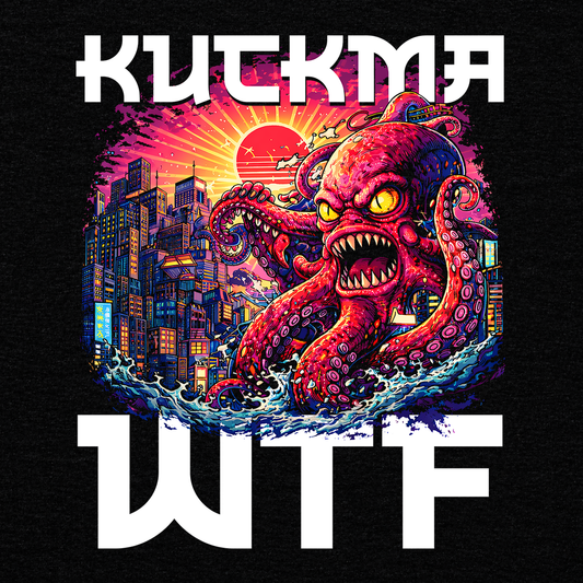 kuckma: hunriger Kraken | T-Shirt schwarz